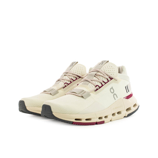 On Cloudnova 2 W - Ivory Grenadine 3WE30224038 - creme-magenta-dunkelgrau