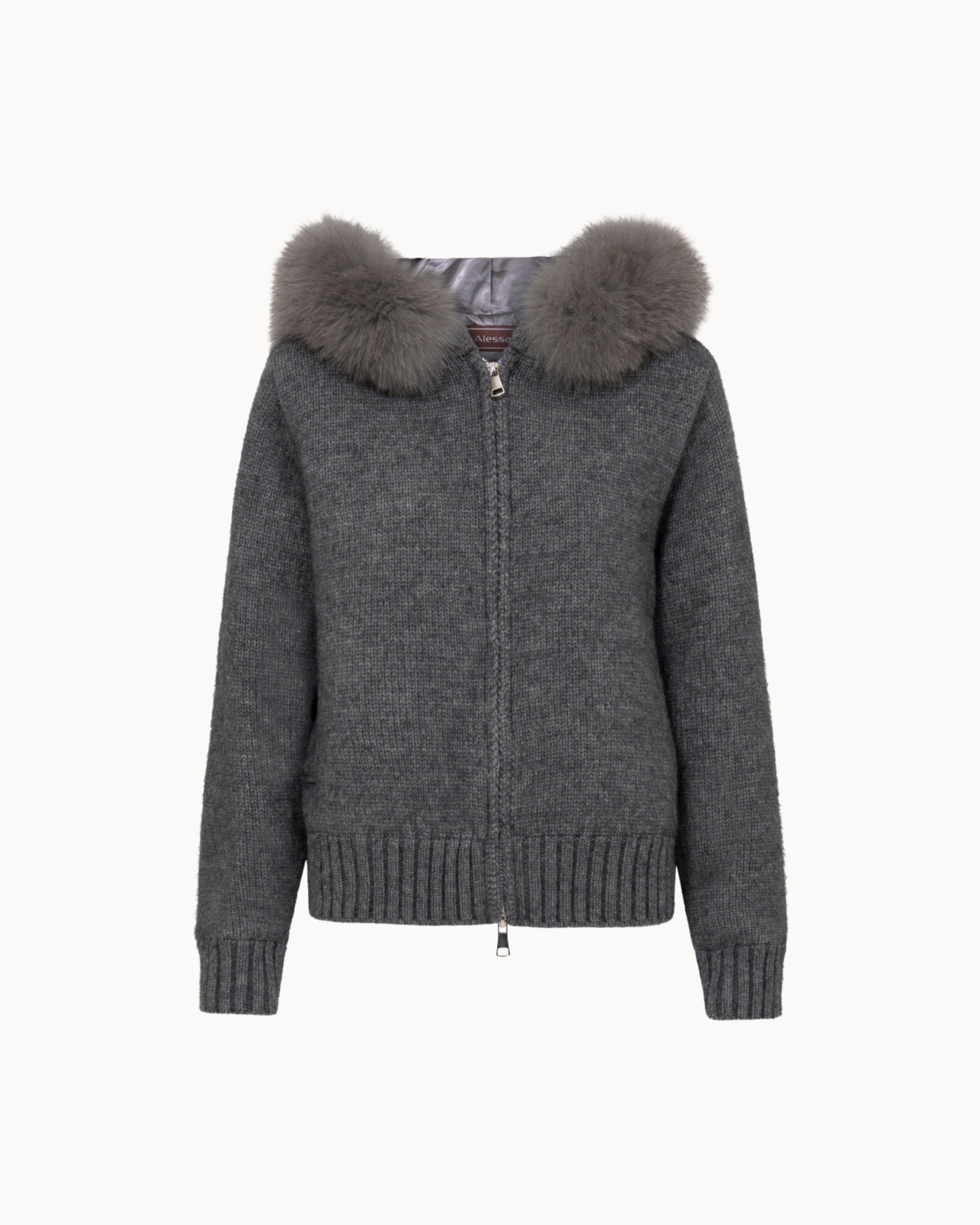 Jacke mit Kapuze und Reißverschluss