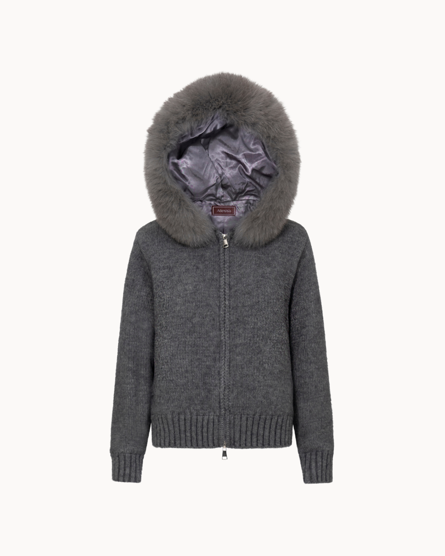 Jacke mit Kapuze und Reißverschluss