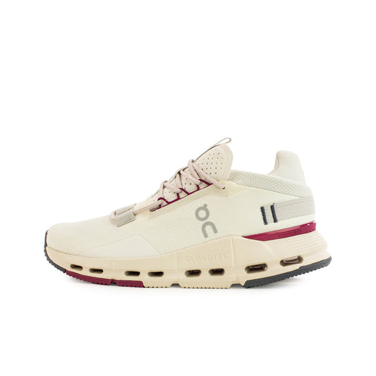 On Cloudnova 2 W - Ivory Grenadine 3WE30224038 - creme-magenta-dunkelgrau