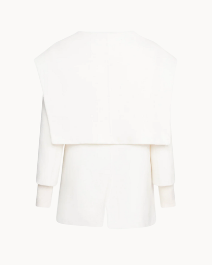 Wickelmantel mit Schalkragen und Bindegürtel