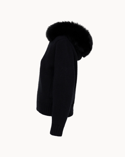 Jacke mit Kapuze und Reißverschluss