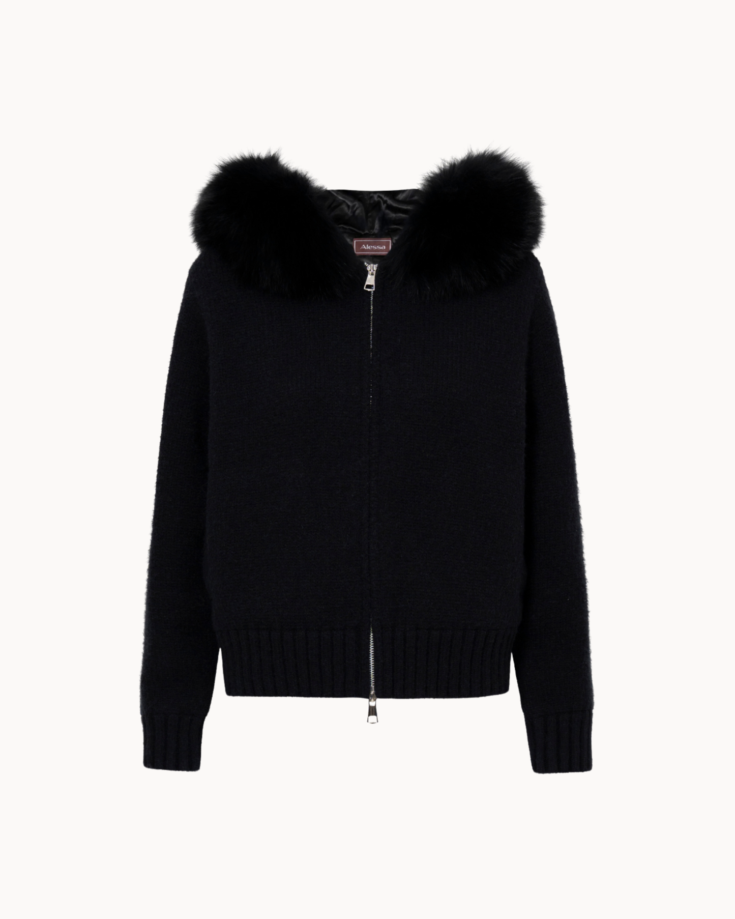 Jacke mit Kapuze und Reißverschluss