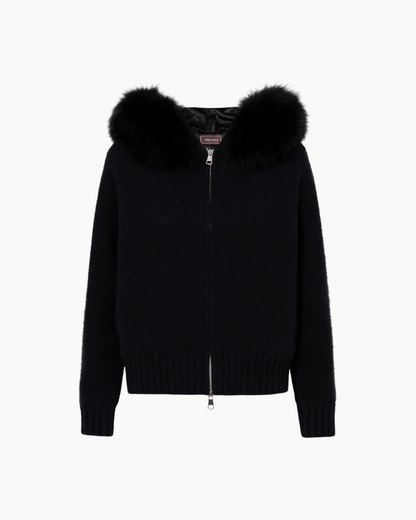 Jacke mit Kapuze und Reißverschluss