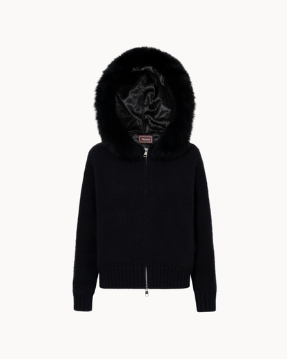 Jacke mit Kapuze und Reißverschluss