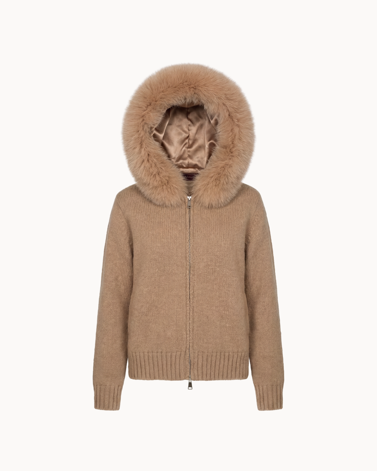 Jacke mit Kapuze und Reißverschluss