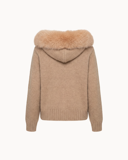 Jacke mit Kapuze und Reißverschluss