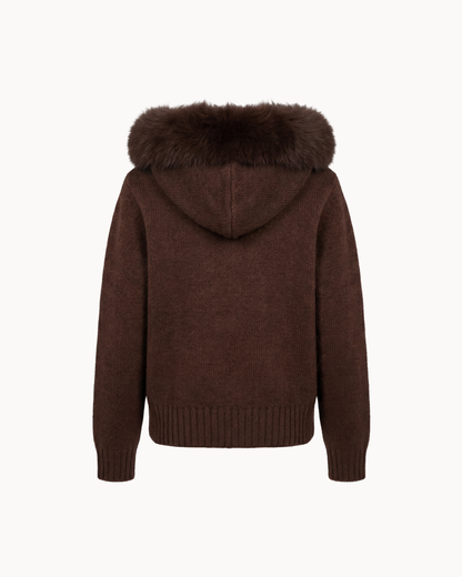 Jacke mit Kapuze und Reißverschluss