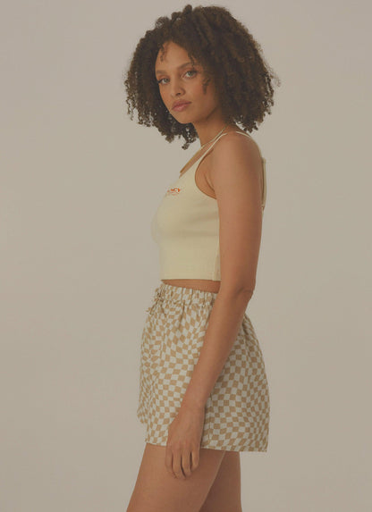 Ärmelloses Crop-Top mit Trägern