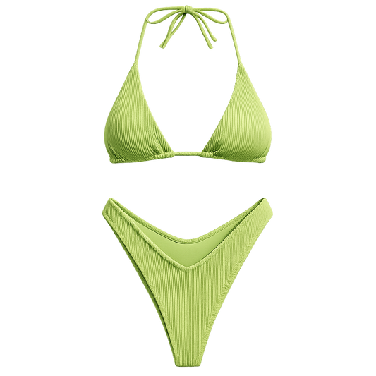 Bikinihose mit gerippter Struktur