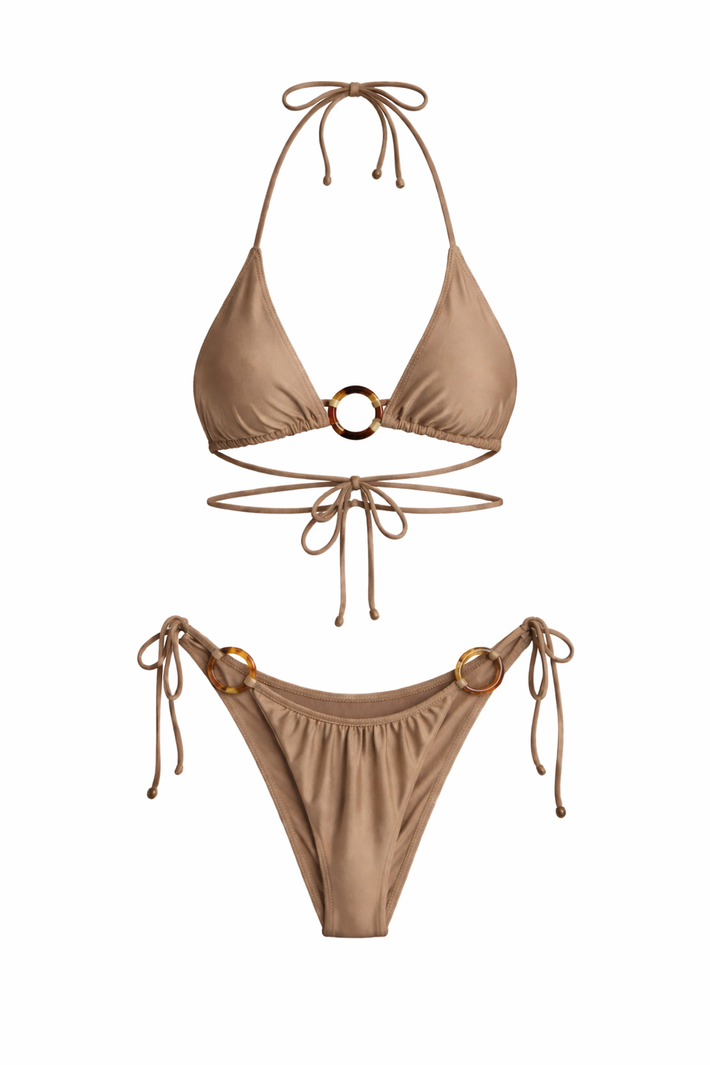 Bikinihose mit seitlichen Bindebändern