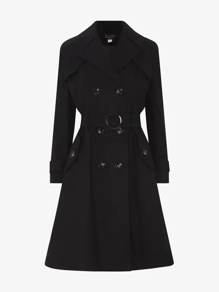 Doppelreihiger Trenchcoat mit Gürtel