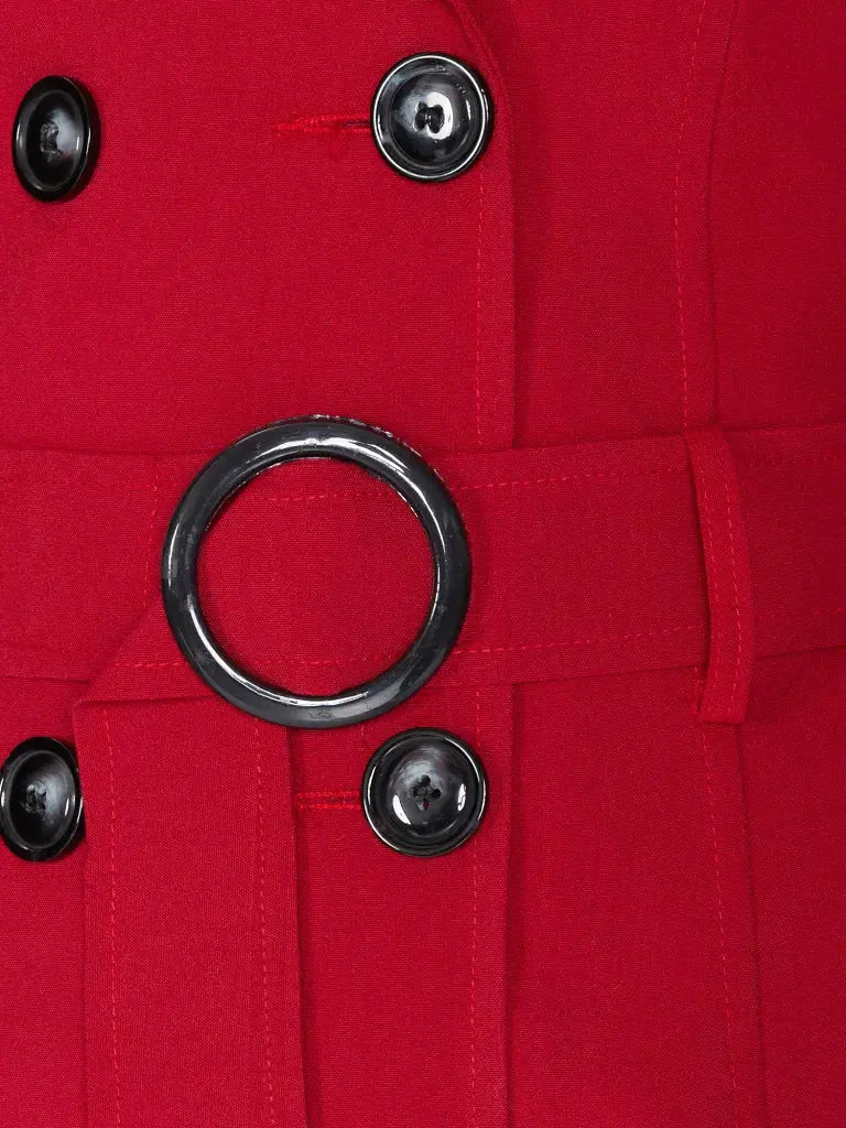 Doppelreihiger Trenchcoat mit Gürtel